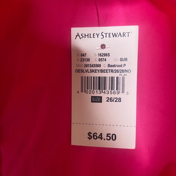 NEW Ashley Stewart Maxi Dress Womens Size 26/28 Pink Sleeveless Tiered Boho - Picture 6 of 11